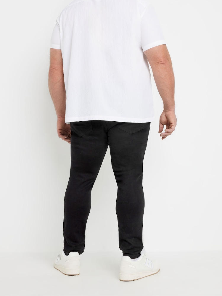 BadRhino Big & Tall Black Tapered Strech Jeans - Image 1 of 2