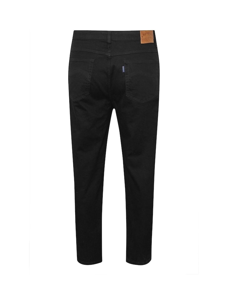Negro - Vaqueros elásticos y tapered de BadRhino Big & Tall - Imagen 4 de 4