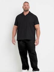BadRhino Big & Tall Black Loose Fit Stretch Jeans - Image 4 of 5