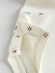 Cream Floral Baby Sweater and Joggers Set 2 Piece (0mths-2yrs) - Image 11 of 13