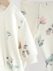 Cream Floral Baby Sweater and Joggers Set 2 Piece (0mths-2yrs) - Image 13 of 13