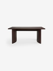 MADE.COM Dark Wood Effect Kain 6 Seater Fixed Dining Table - Image 6 of 7