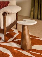 MADE.COM Dark Brown Finlo Side Table - Image 1 of 5