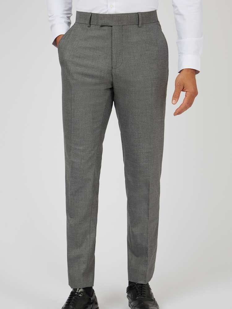 Ted Baker Tailoring Grey Blake Texture Trousers - Image 1 of 3