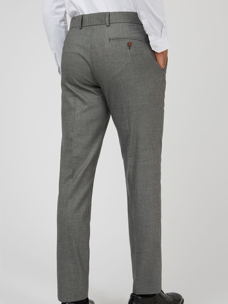 Ted Baker Tailoring Grey Blake Texture Trousers - Image 2 of 3