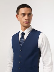 Ted Baker Tailoring Blue Montrose Bright Waistcoat - Image 2 of 2
