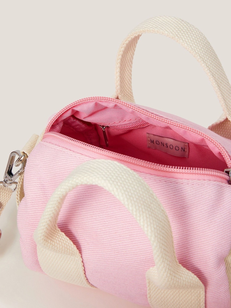 Monsoon Pink Mini Bowling Bag - Image 4 of 4