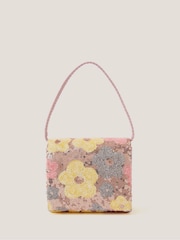 Monsoon Pink Daisy Sequin Bag - Image 1 of 3