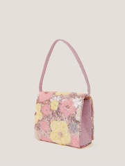 Monsoon Pink Daisy Sequin Bag - Image 2 of 3