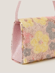 Monsoon Pink Daisy Sequin Bag - Image 3 of 3