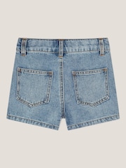Monsoon Blue Embroidered Denim Shorts - Image 2 of 3