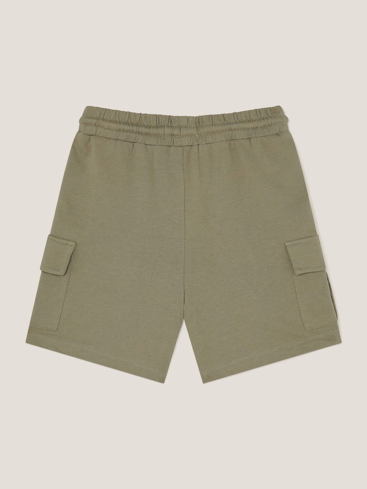Monsoon Green Jersey Cargo 100% Cotton Shorts - Image 2 of 3