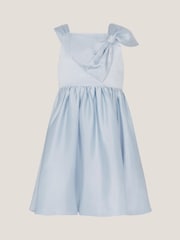 Monsoon Blue Freya Bow Strap Satin Party Dress - Image 1 of 3