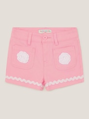 Monsoon Pink Flower Pocket Shorts - Image 1 of 3