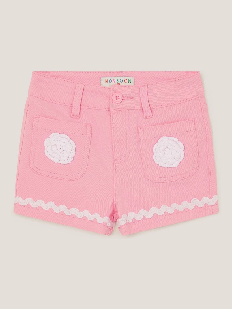 Monsoon Pink Flower Pocket Shorts - Image 1 of 3