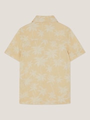 Monsoon Natural Palm Print Short Sleeve Shirt - Image 2 of 3