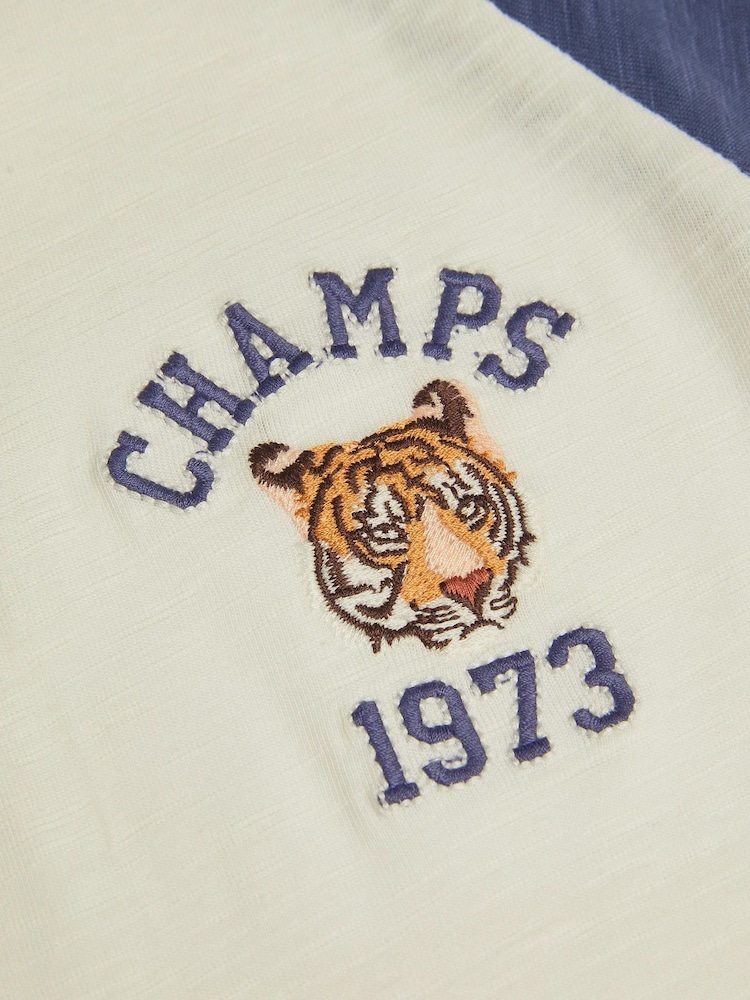 Monsoon Natural Tiger Raglan 100% Cotton T-Shirt - Image 3 of 3