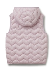 Benetton Girls Pink Quilted Gilet (6-14 yrs) - Image 2 of 3