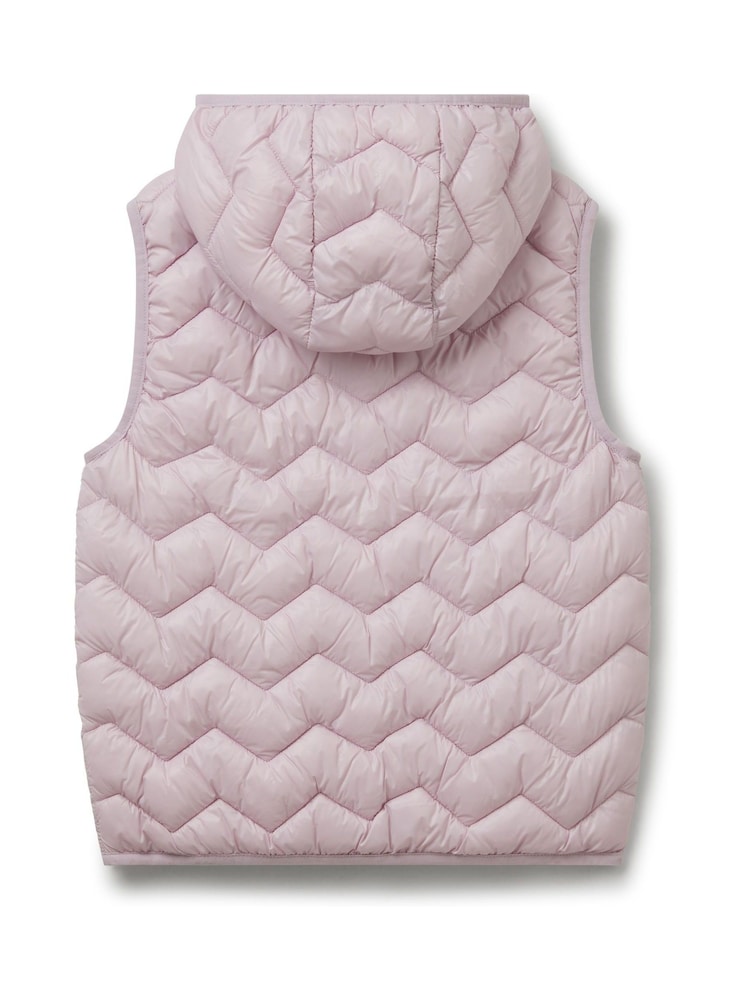 Benetton Girls Pink Quilted Gilet (6-14 yrs) - Image 2 of 3