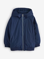 Benetton Boys Blue Hooded Lighweight Jacket (6-14 yrs) - Image 1 of 1