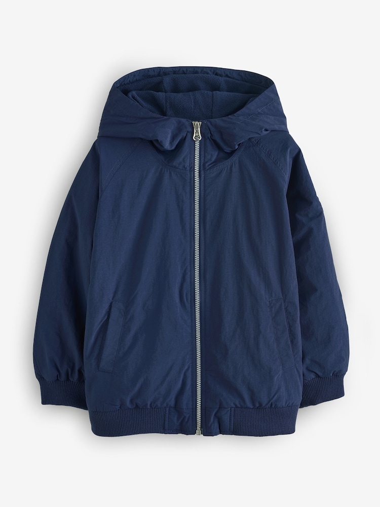 Benetton Boys Blue Hooded Lighweight Jacket (6-14 yrs) - Image 1 of 1