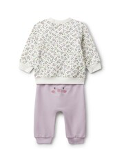 Benetton Baby Purple Printed Top and Leggings Set - Image 2 of 3
