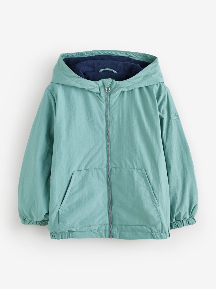 Benetton Boys Blue Hooded Lighweight Jacket (2-6 yrs) - Image 1 of 1