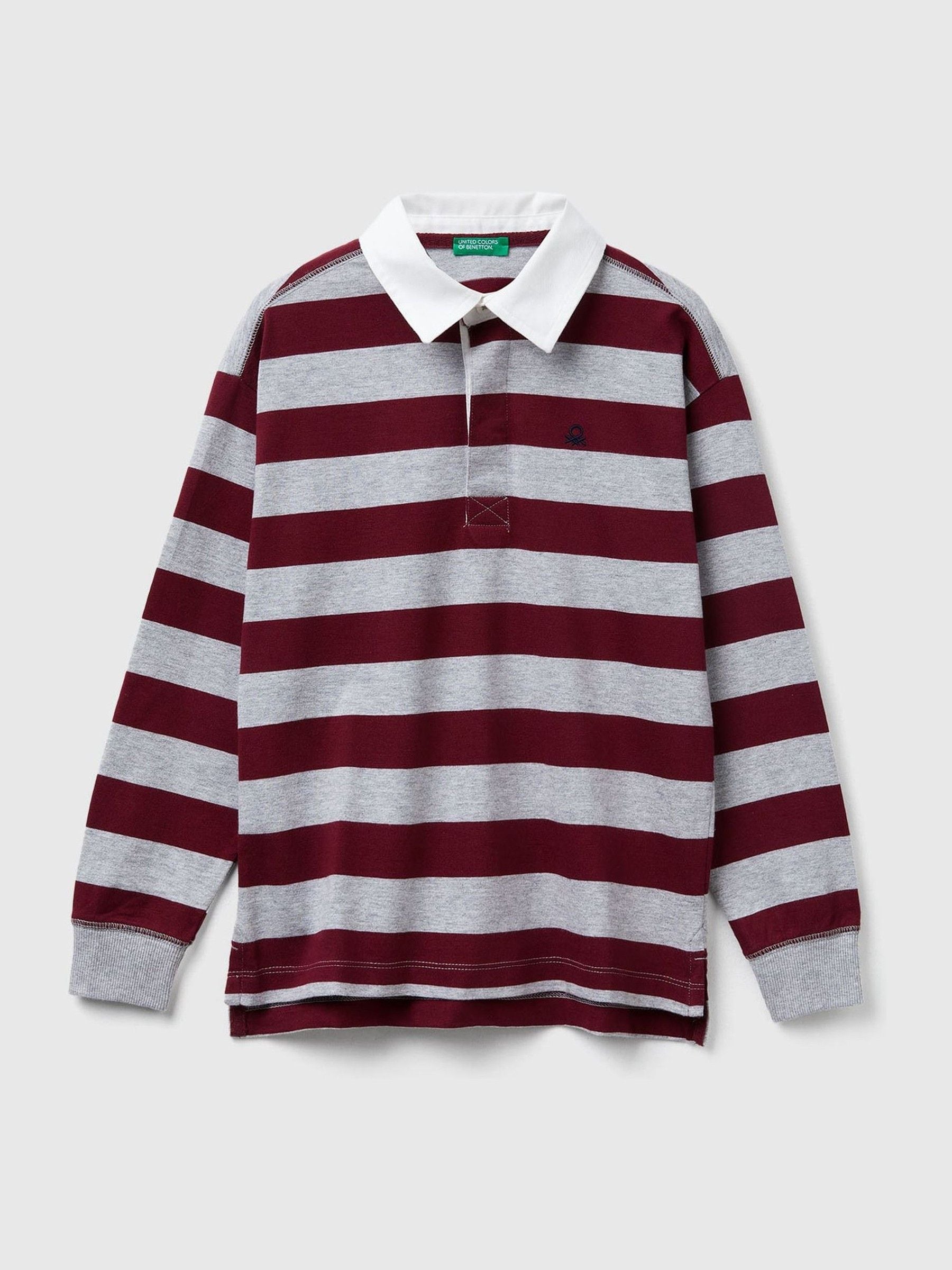 Buy Benetton Red Striped Rugby Shirt from Next USA