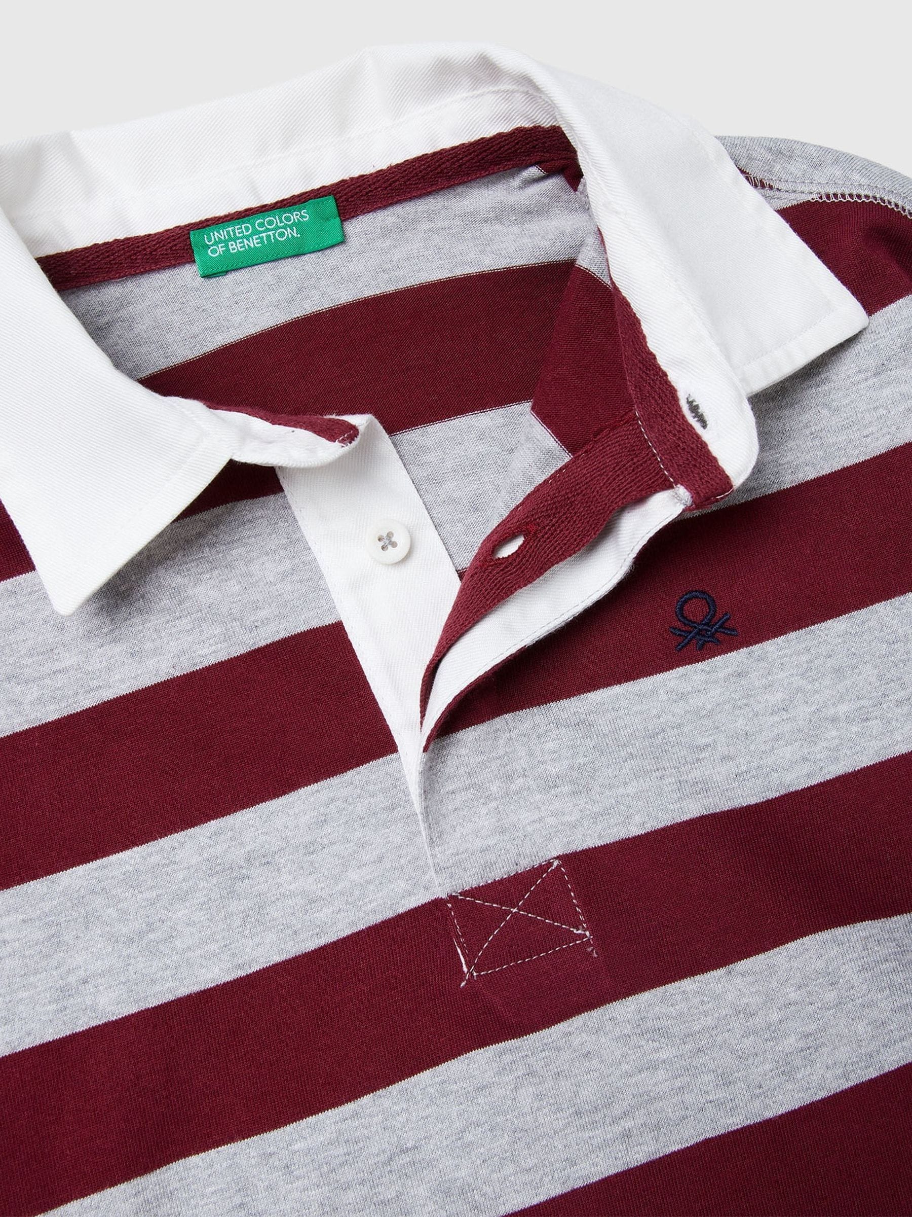 Buy Benetton Red Striped Rugby Shirt from Next USA
