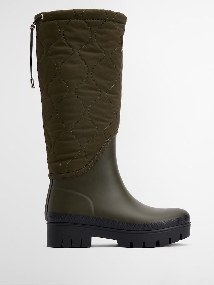 Buy Barbour® Green Marnie Quilted Tall Wellington Boots from the