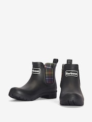 Barbour® Black Tartan Check Kingham Chelsea Wellington Boots - Image 3 of 6