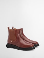 Barbour® Brown Delfina Leather Chelsea Boot - Image 2 of 7