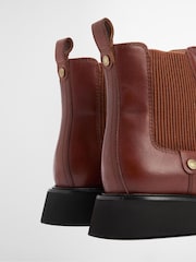 Barbour® Brown Delfina Leather Chelsea Boot - Image 6 of 7