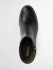 Barbour® Black Dahlia Leather Heeled Lace Up Boot - Image 6 of 7