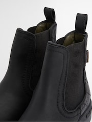 Barbour® Black Amble Leather Chelsea Boot - Image 5 of 7