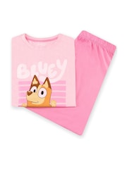 Character Pink Bluey Chili Short Sleeve 100% Cotton Pyjamas Set - Image 10 of 10