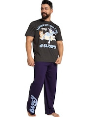 Character Blue Bluey Bandit Short Sleeve Pyjamas Set - Image 1 of 8