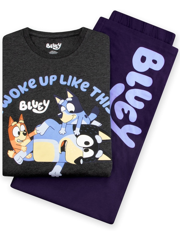 Character Blue Bluey Bandit Short Sleeve Pyjamas Set - Image 8 of 8