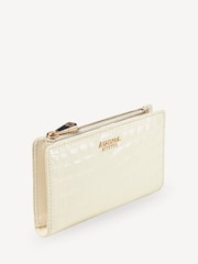 Aspinal of London White Mayfair Coin & Card Wallet Pnt Croc Leather - Image 3 of 4