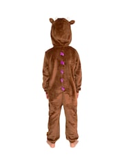 Character The Gruffalo Fleece Onesie With 3D Ears and Horns All In One - Imagen 4 de 12
