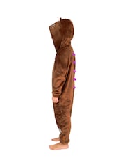 Character The Gruffalo Fleece Onesie With 3D Ears and Horns All In One - Imagen 5 de 12