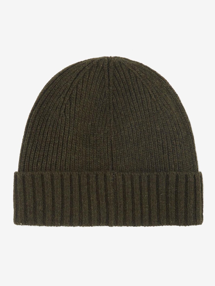 Barbour® Green Carlton Beanie Hat - Image 2 of 4