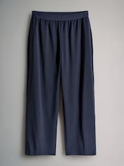 The Set Black/Navy Blue Elasticated Waist Wide Leg Trousers 2 Pack - Image 2 of 5