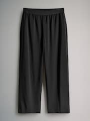The Set Black/Navy Blue Elasticated Waist Wide Leg Trousers 2 Pack - Image 3 of 5