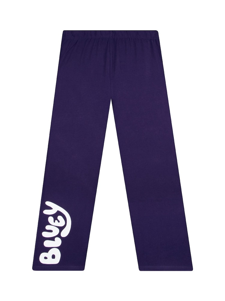 Character Blue Bluey Bandit Short Sleeve 100% Cotton Pyjamas Set - Image 9 of 10