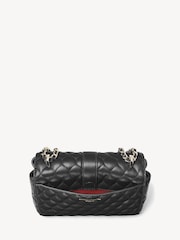Aspinal of London Black Lottie Quilted Nappa Bag - Image 6 of 7