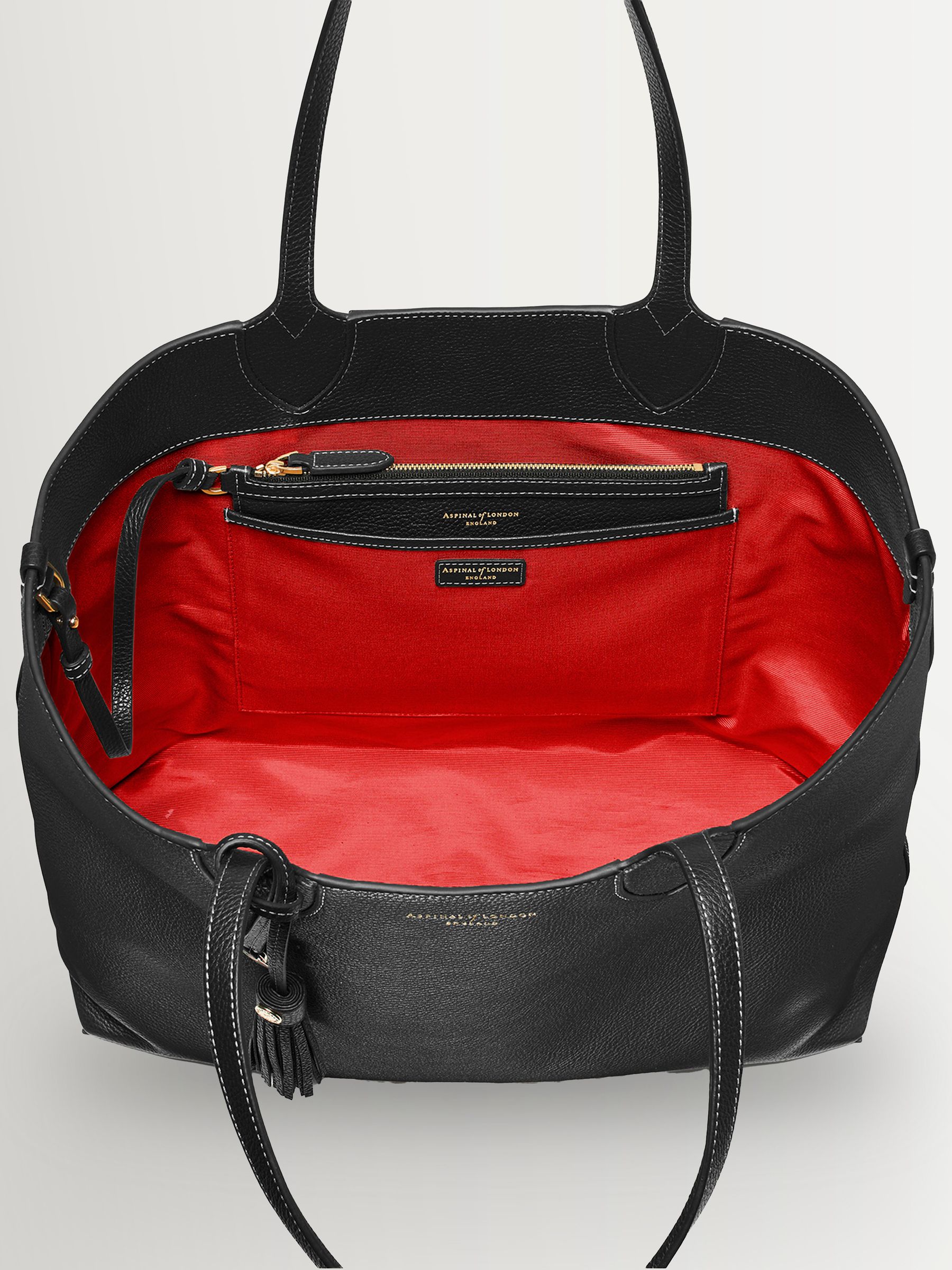 Buy Aspinal of London Black The Hudson Tote Bag from Next USA