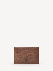 Aspinal of London Brown Slim Credit Card Case Black Grain leather Wallet - Image 1 of 3