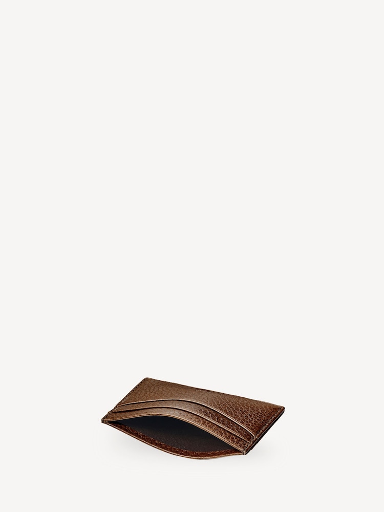 Aspinal of London Brown Slim Credit Card Case Grain Leather - Image 3 of 3 Aspinal of London Brown Slim Credit Card Case Grain Leather - Image 3 of 3