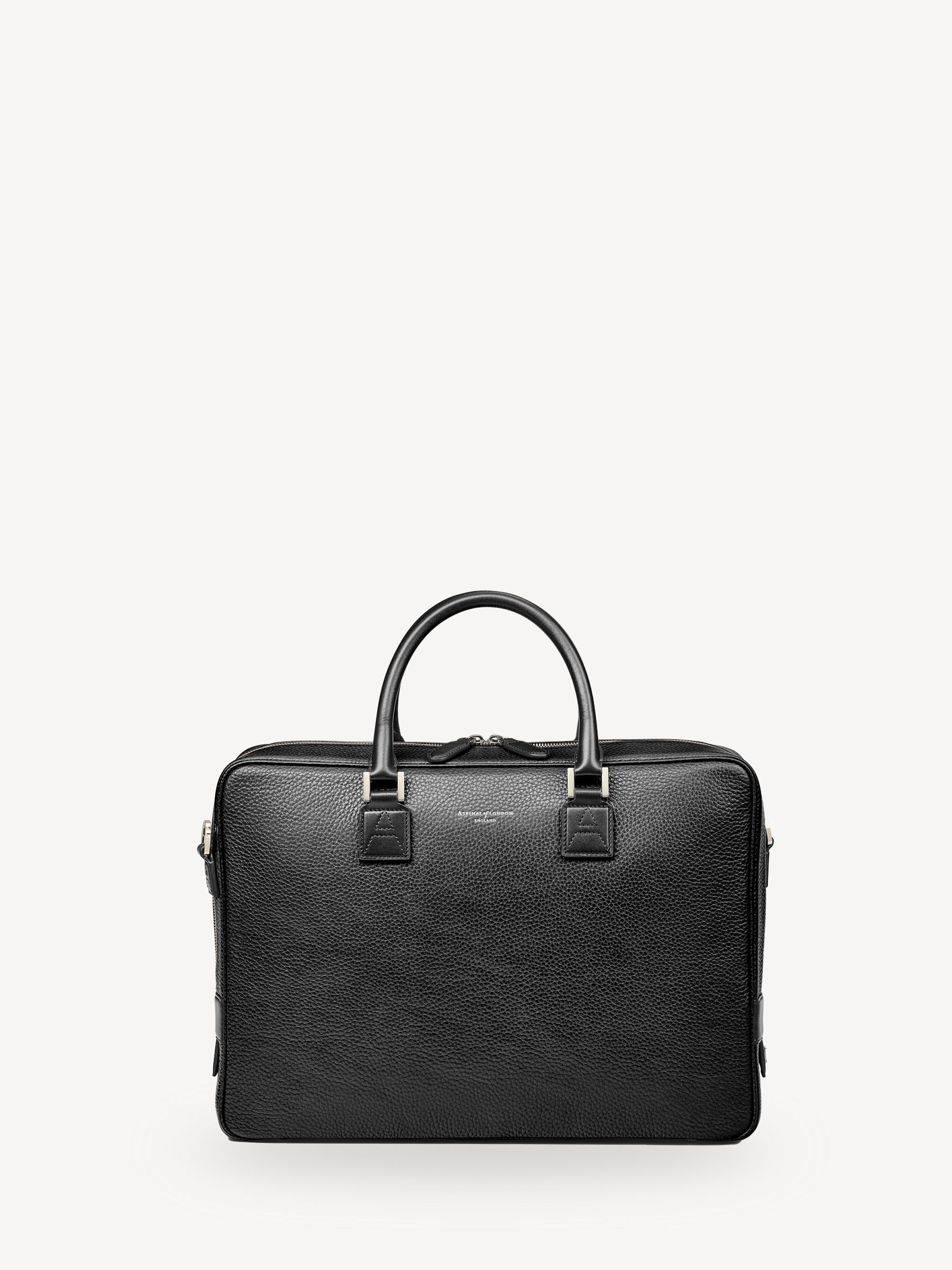 Buy Aspinal of London Black Mount Street Laptop Briefcase from